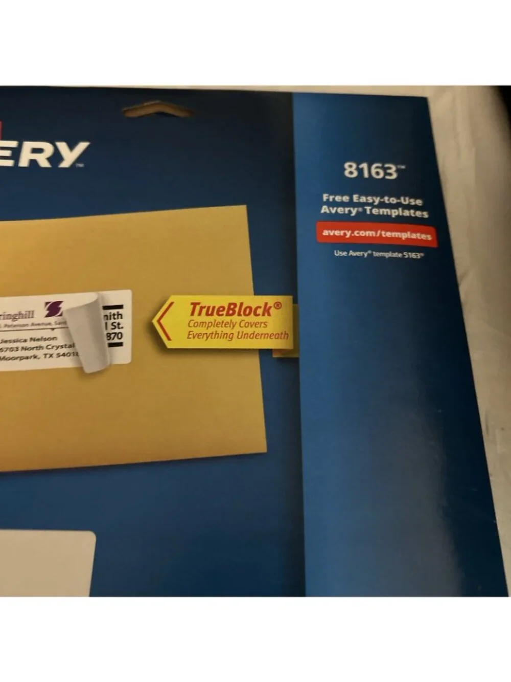 Avery® Shipping Labels with TrueBlock Technology, Inkjet, 2 x 4 New Open 22 pgs